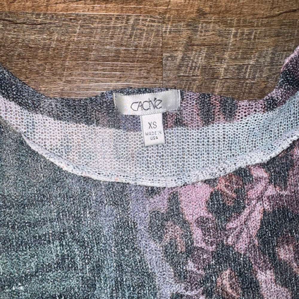 Cache Multicolor Floral Long-Sleeve Top - Picture 4 of 6